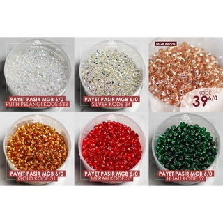 Manik Mote Payet Pasir Bulat Jepang MGB 6/0 8/0 4mm 30 gr PER PON Monte Payet Jahit Matsuno Glass Be