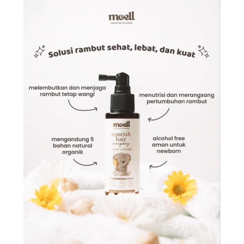 Moell Hair Lotion 100 ml / Hair Lotion Bayi &amp; Anak