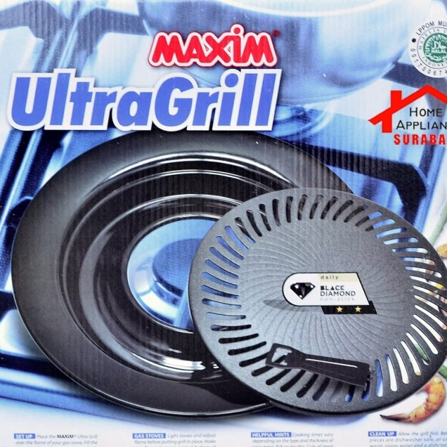 Alat Panggang anti lengket Pemanggang BBQ MAXIM ULTRA GRILL 25 CM Original Free Packing Bubble Wrap