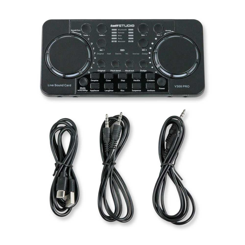 Audio Bluetooth USB External Soundcard Live Microphone 12 Efek Suara 9 Konfigurasi Sound Card Berkualitas