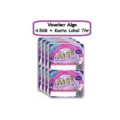 Voucher Axis 4.5gb + kuota lokal 7hr