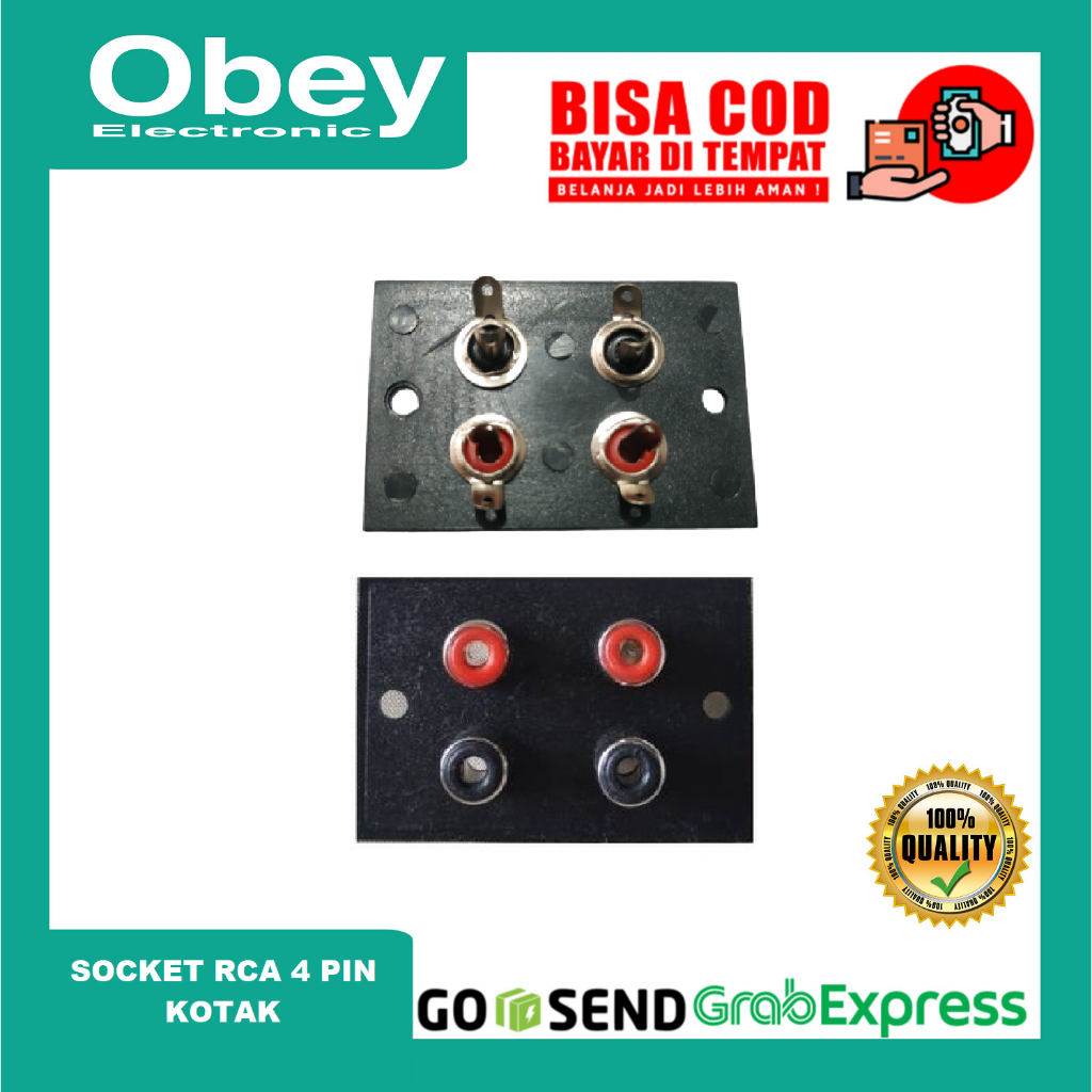 SOCKET RCA 4 PIN KOTAK