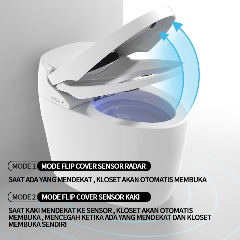 Automatic Smart Closet Toilet KlosetDuduk Europe Toilet / Kloset Duduk Putih / Kloset Duduk