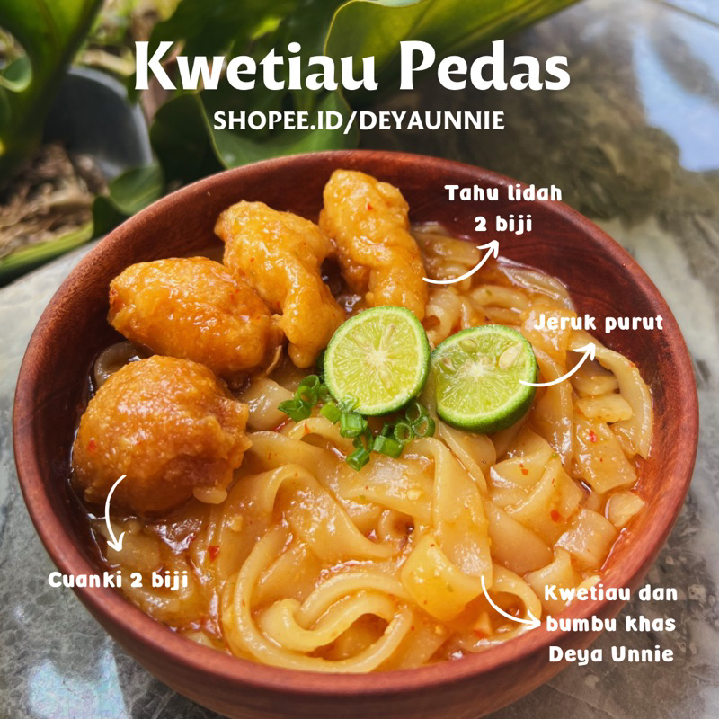 

Kwetiau Pedas Goreng / Kuah