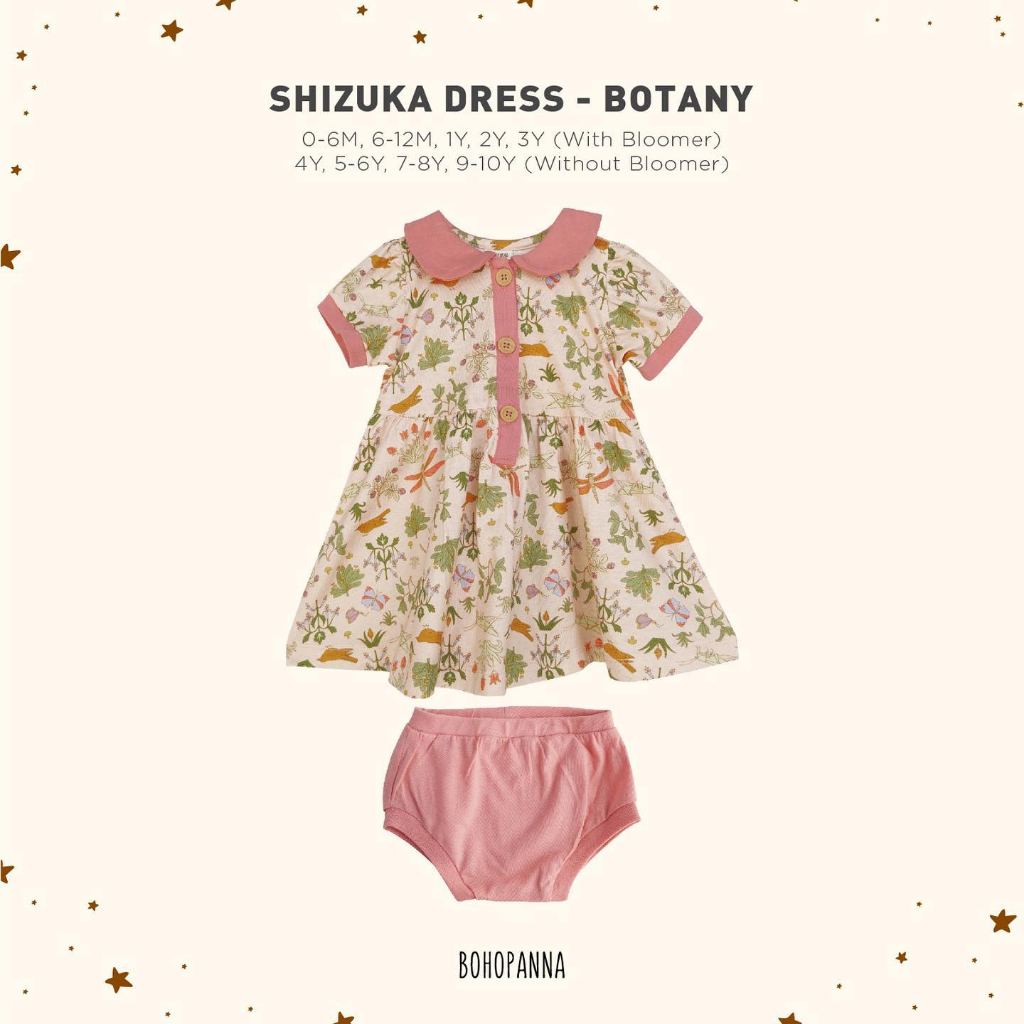 BOHOPANNA|BOHOPANNA SHIZUKA DRESS|DRESS ANAK PEREMPUAN USIA