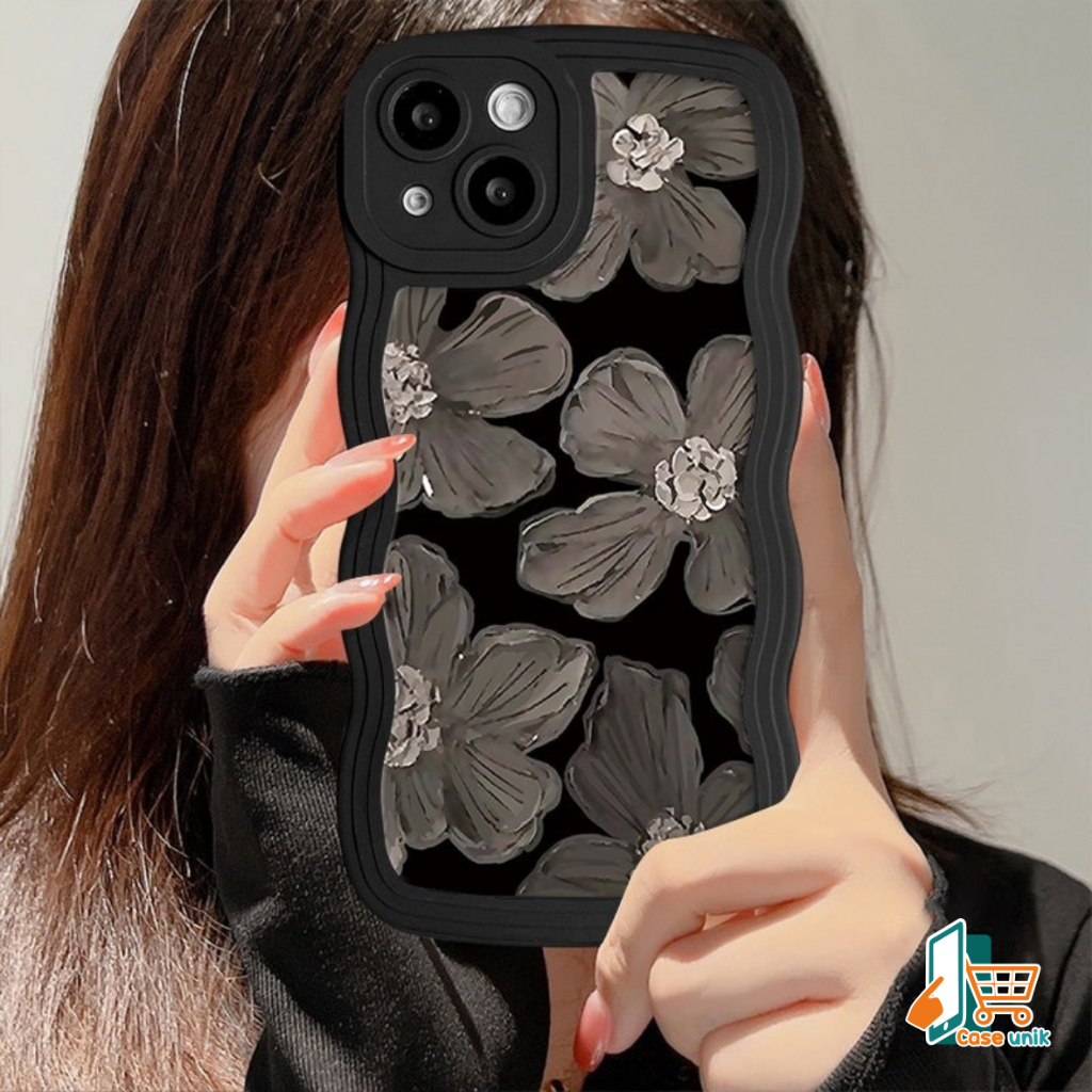 SS833 SOFTCASE SILIKON CASE CASING PURPLE FLOWER OIL PAINTING FOR INFINIX SMART 5 6 6+ 7 HOT 9 10 11 12 12I 20 20I 20S 30 30I PLAY 11NFC NOTE 11 12 G96 30 30 PRO 12 CS6050