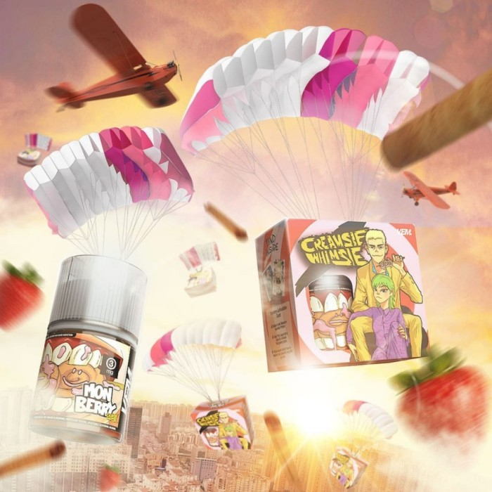 NEW CREAMSIE WHIMSIE V2 60ML CINNAMON ROLL MIX BERRY AUTHENTIC