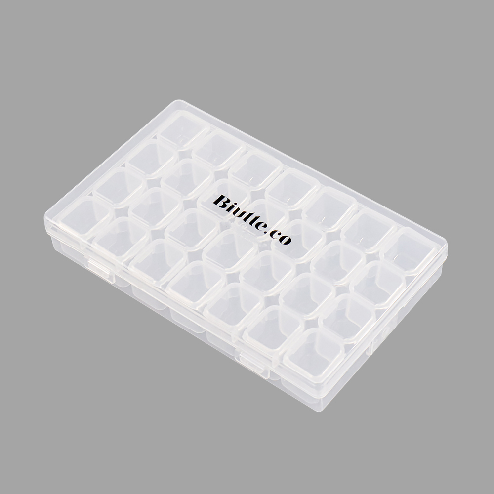 Kotak Tempat Penyimpanan Perhiasan Emas Jewelry Aksesoris Manik Manik Organizer Seperate Box 28 Slot