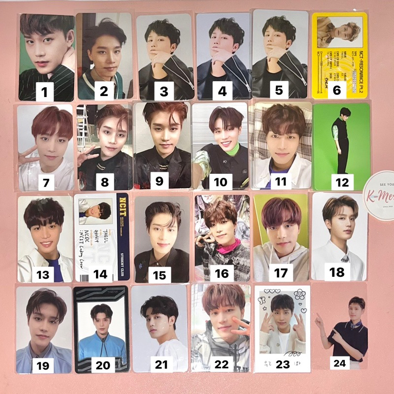 TAEIL Photocard PC Empathy Kihno Arrival ID Departure Season’s Greetings 2020 2021 2022 NCIT ID Stic