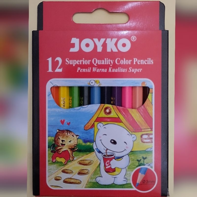 

Pensilwarna Joyko isi 12 warna pendek