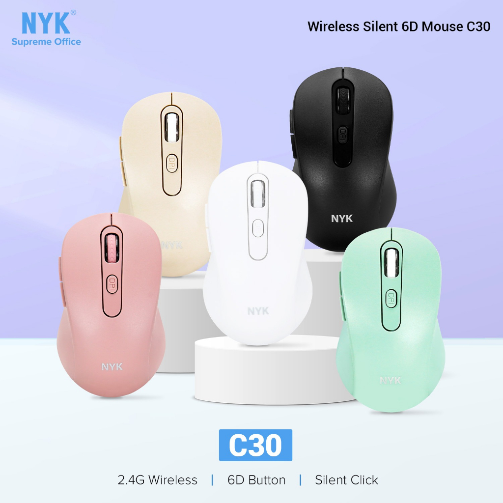 MOUSE SILENT C30 NYK WIRELESS USB BLUETOOTH