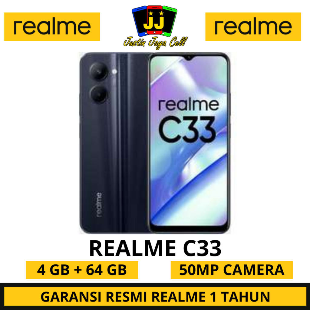 REALME C33 4/64 GARANSI RESMI REALME 1 TAHUN