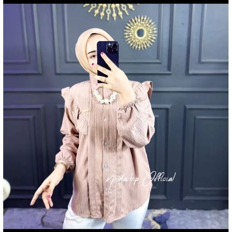 VIRAL!!!!Blouse Terbaru Lady Crush/Kemeja Wanita Viral