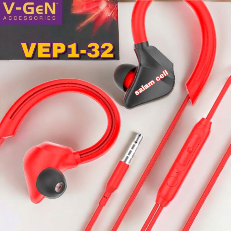 Headset V-Gen VEP1-32 Stereo Hd Sound Original Vgen Vep1 32 Garansi Resmi