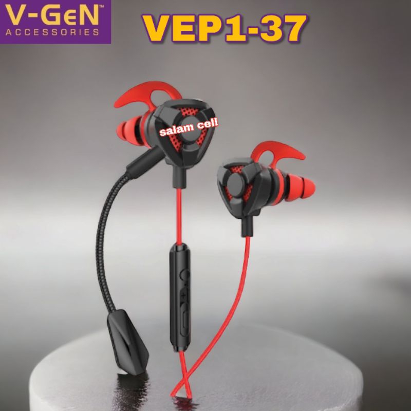 Headset V-GEN VEP1-37 Headset Game Original Vgen Vep1 37