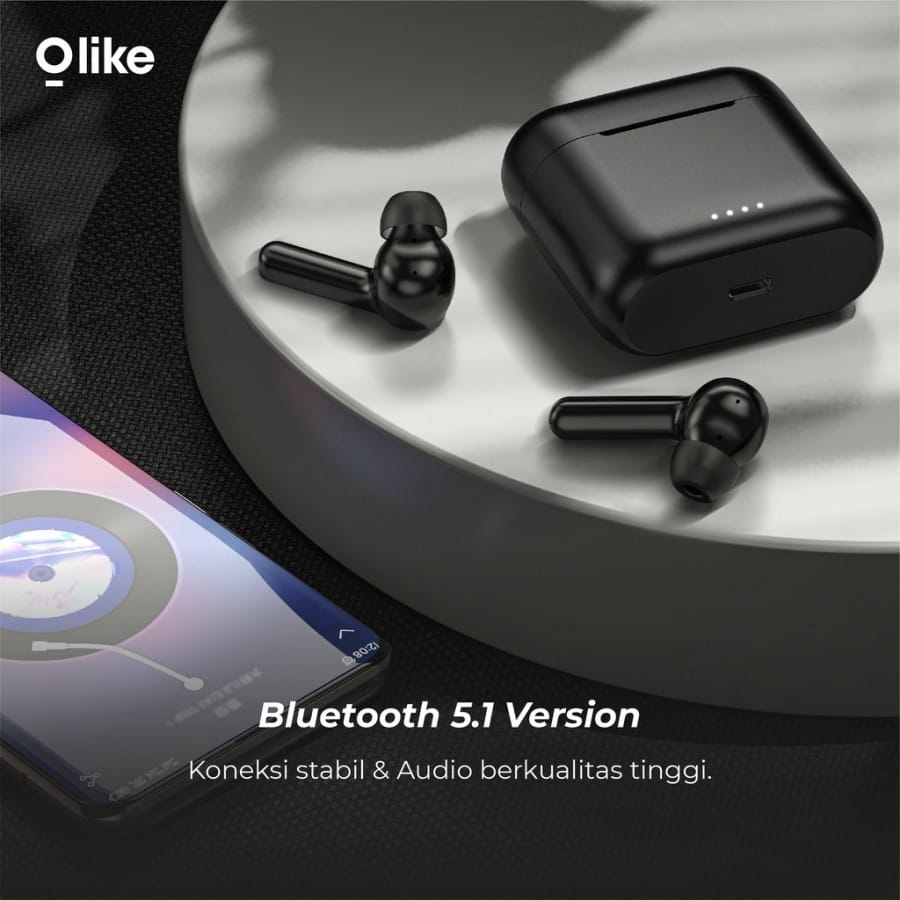 C_  Olike O2 FINN X Earphone Wireless Bluetooth 5.1 Dual Mic ENC TWS