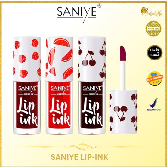 [BPOM] SANIYE LIPTINT WATERPROOF LIPSTICK GLOSS