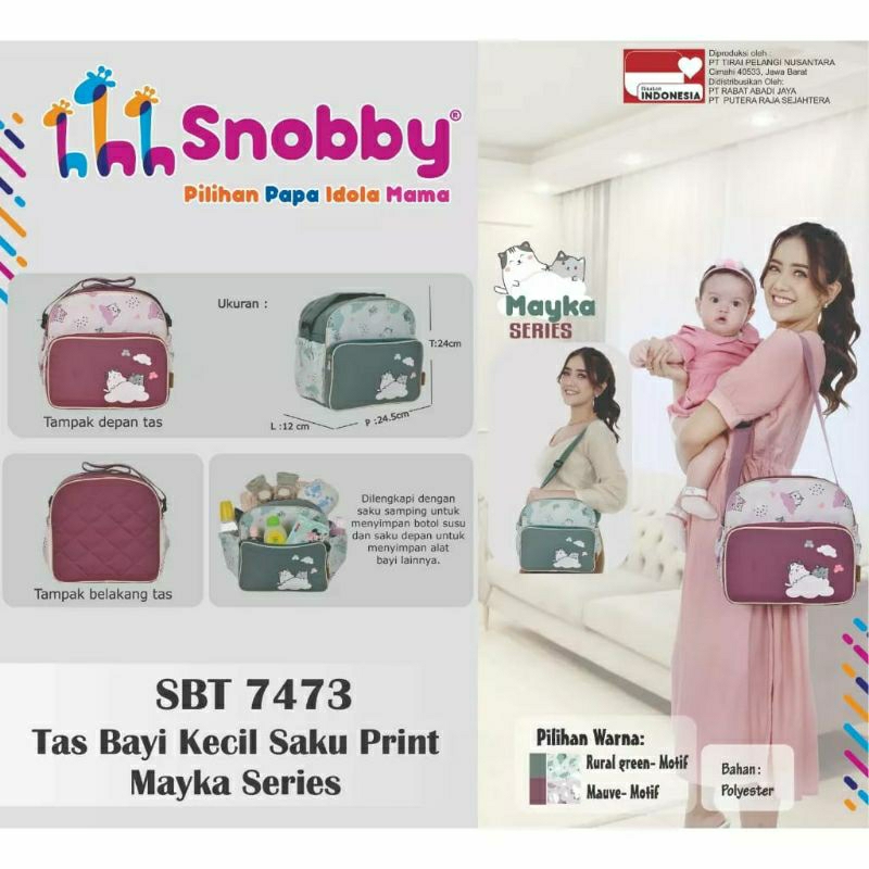 Snobby Tas Bayi Kecil Saku Print Mayka Series SBT-7473