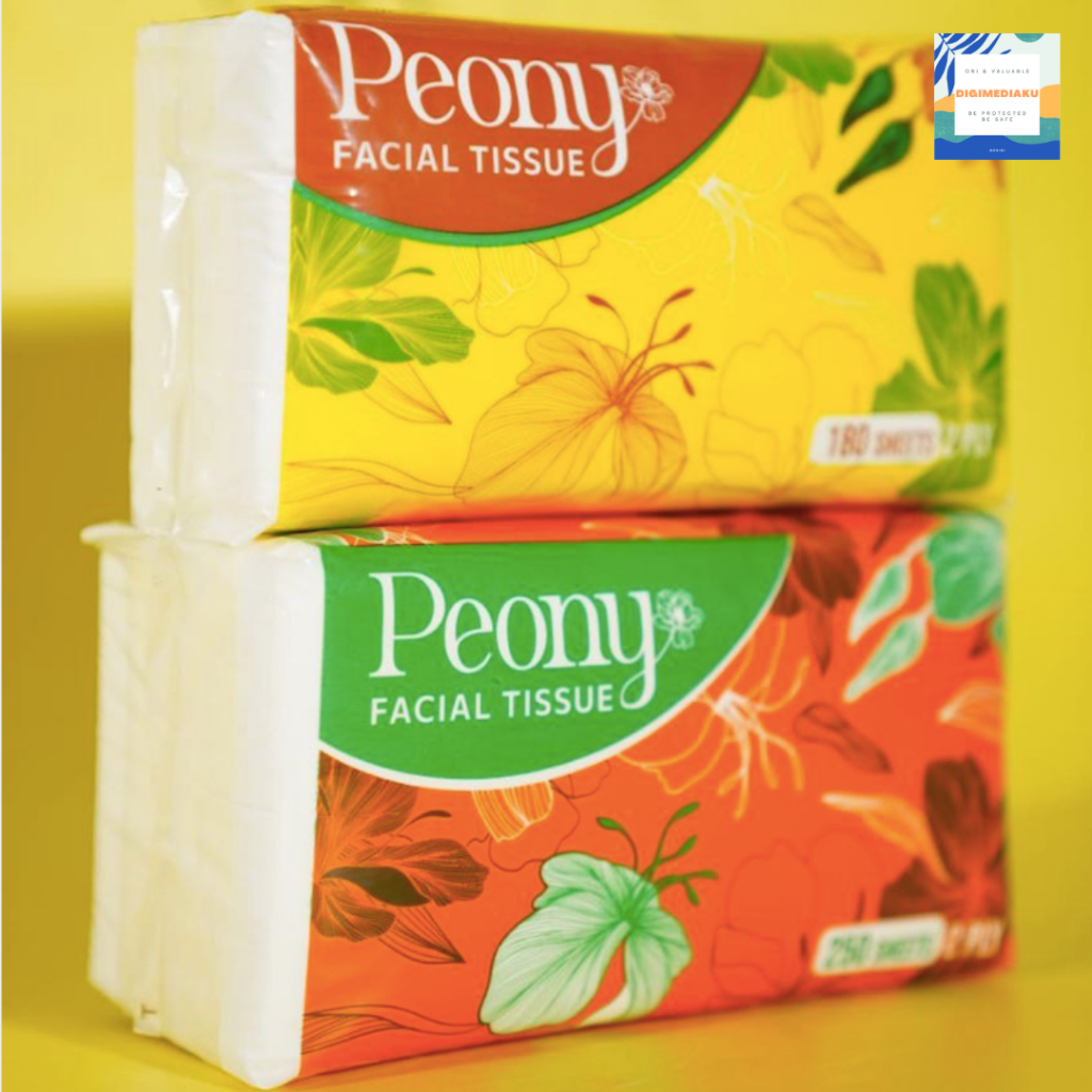 TISSUE PEONY 250 Sheets Banded Tissue Halus TISUE PEONY TISSUE FACIAL TISUE FACIAL TISSUE