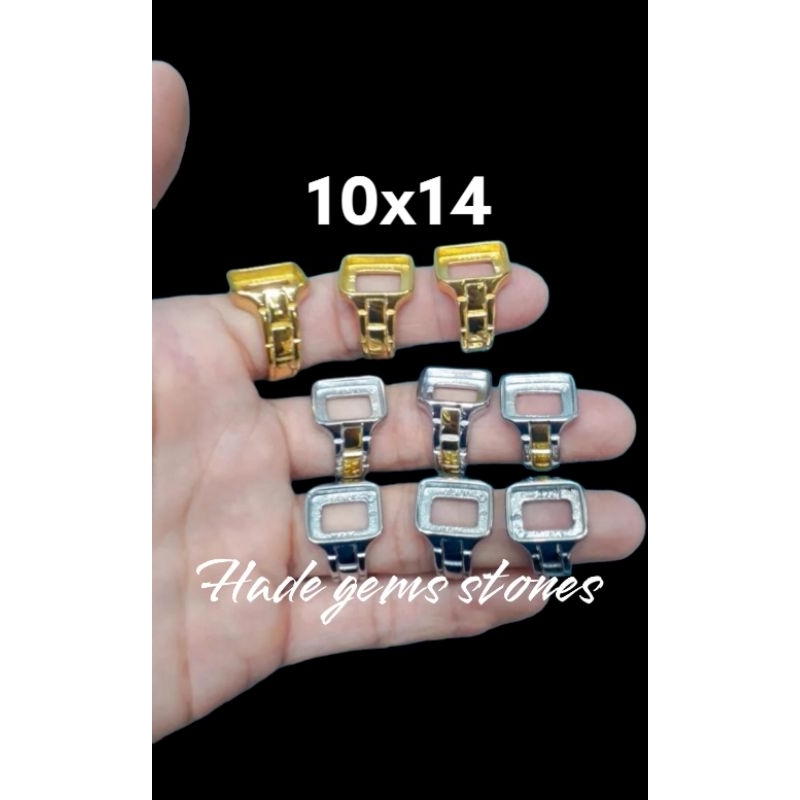 RING EMBAN TITANIUM MODEL KOTAK (MOTIF) DIM 10X14