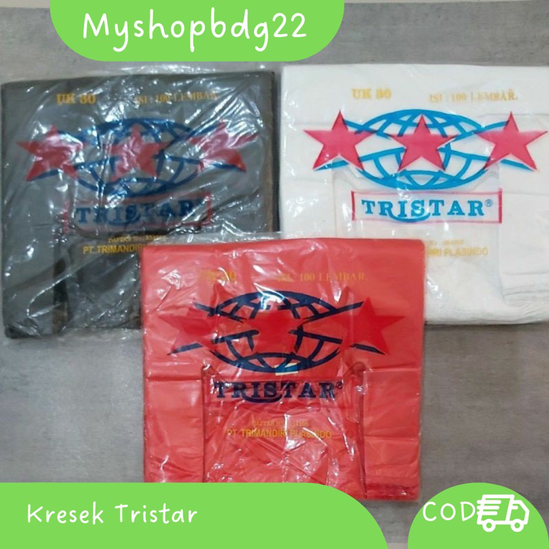 Kantong Kresek Merk Tristar isi 100 lembar