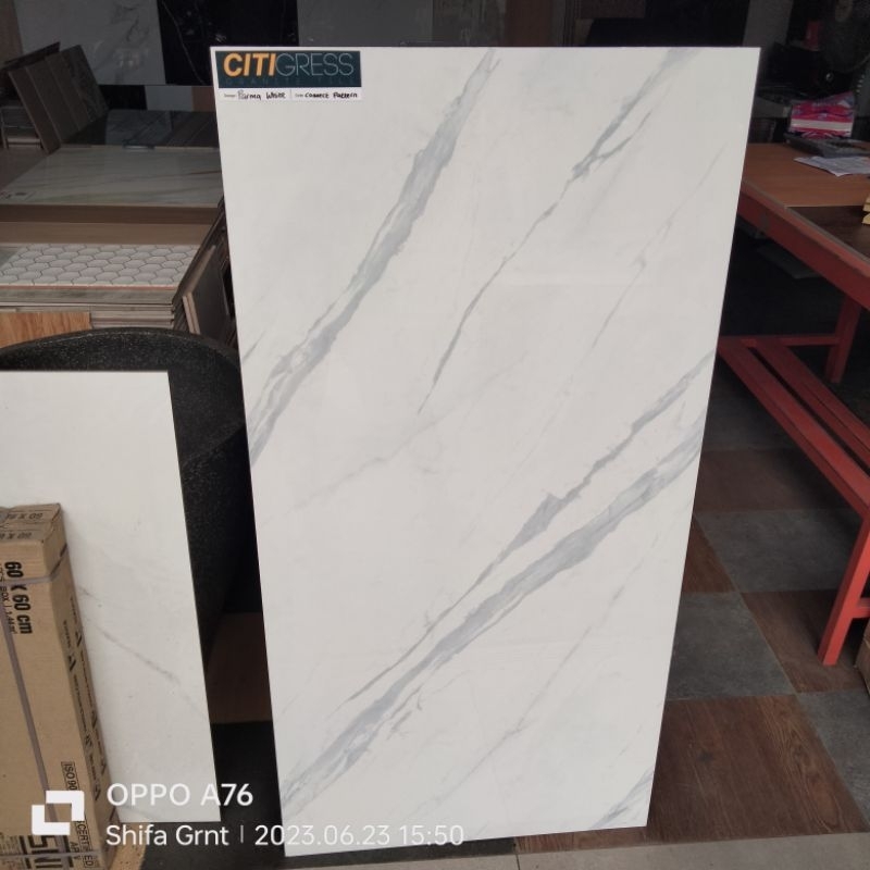Granit lantai 60x120.Parma White kw1/CitiGress