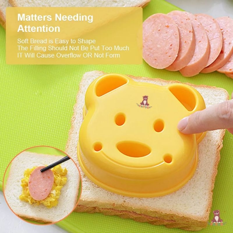 Bread Bear Mold - mCetakan Roti Tawar Motif Teddy Bear