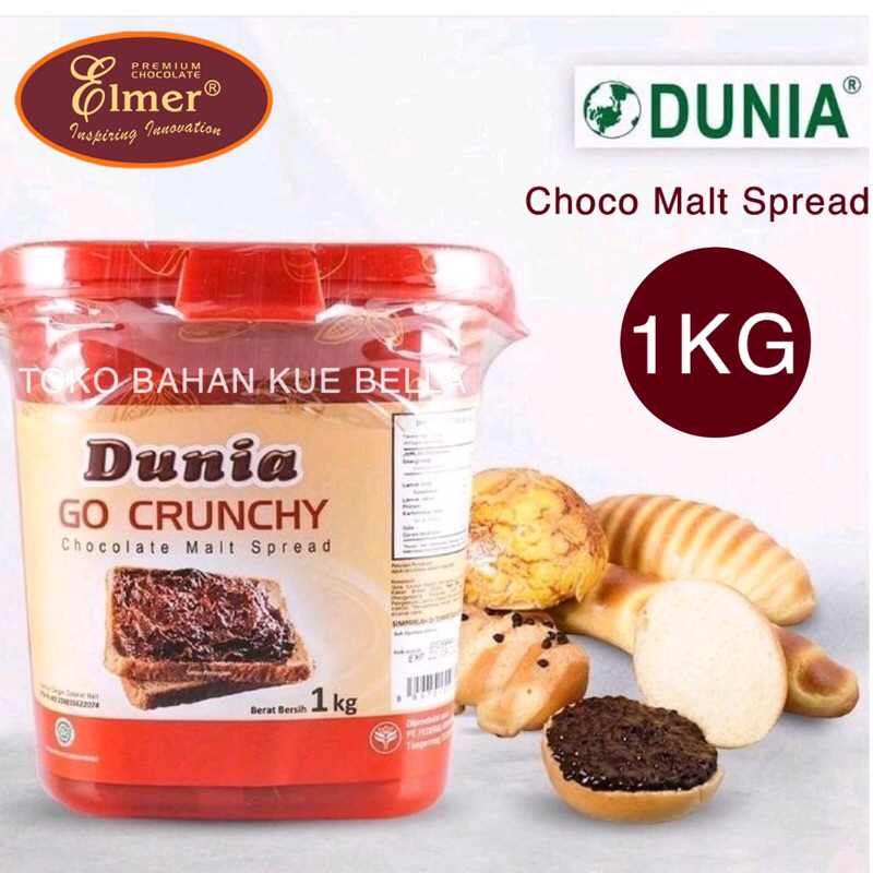DUNIA GO CRUNCHY 1KG - Selai Chocolate Malt
