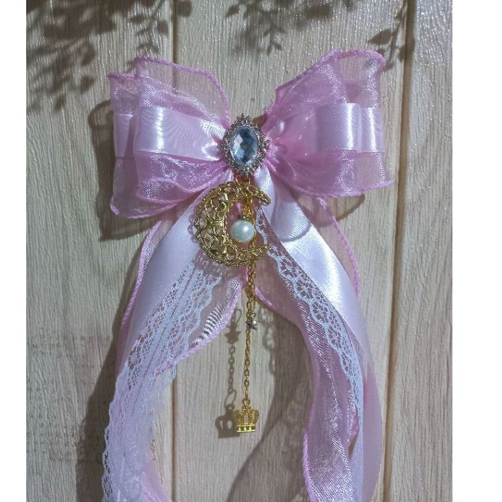 korean ribbon brooch // pita lightstick // pita hias aplikasi dekorasi