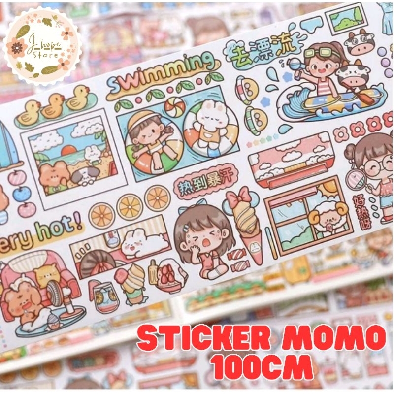 

Sticker Panjang DIY MOMO | Sticker lucu | Sticker anak | Sticker Journaling
