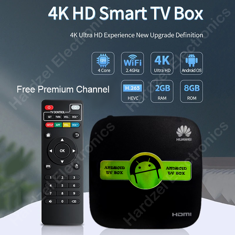 STB Android TV Box Huawei RAM 2GB ROM 8GB Full Apps