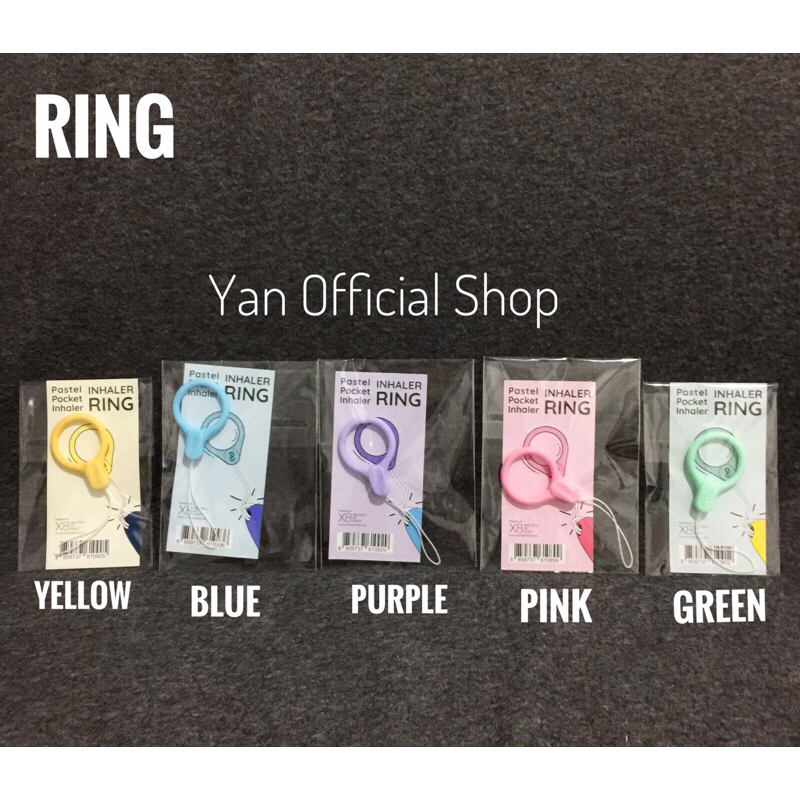 Pastel Inhaler Cap I Lanyard I Hand Strap I Ring