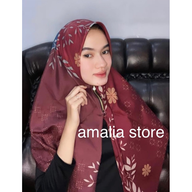 KERUDUNG SEGIEMPAT ZIPPER SEGIEMPAT RESLETING MOTIF TERBARU