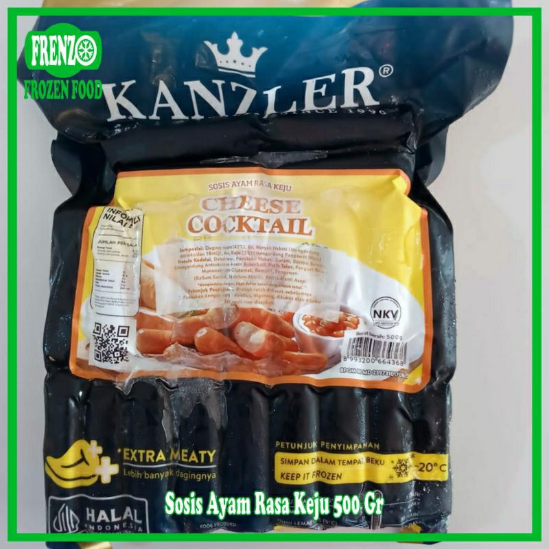 

Kanzler Sosis Cheese Cocktail 500Gr