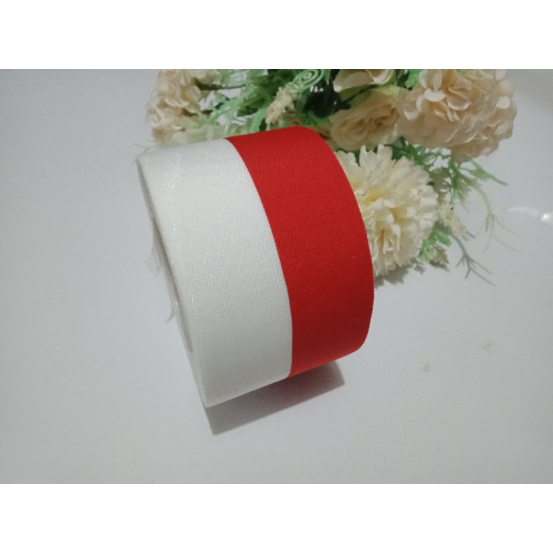 Pita Bendera, pita merah putih, pita agustusan ukuran 5 cm/2 inch