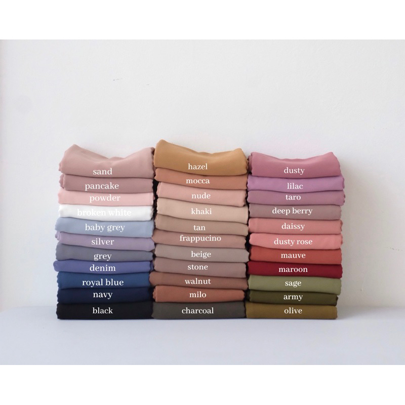 HIJABQA - Pashmina Basic Ceruty Babydoll Polos