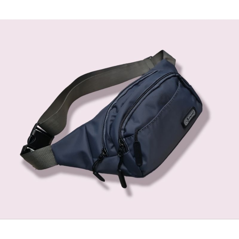 [COD] Tas Selempang Pria Import  Waistbag Pinggang Punggung Premium Anti Air (Waterproof)