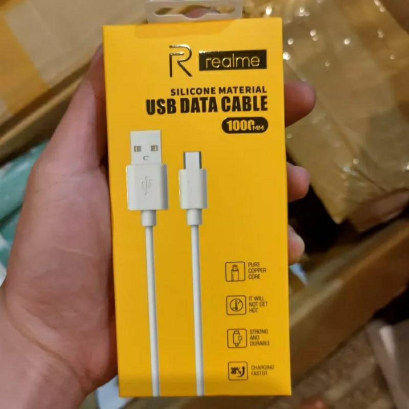 Kabel data Realme Original Flash charging Support Semua hp Type C Micro USB