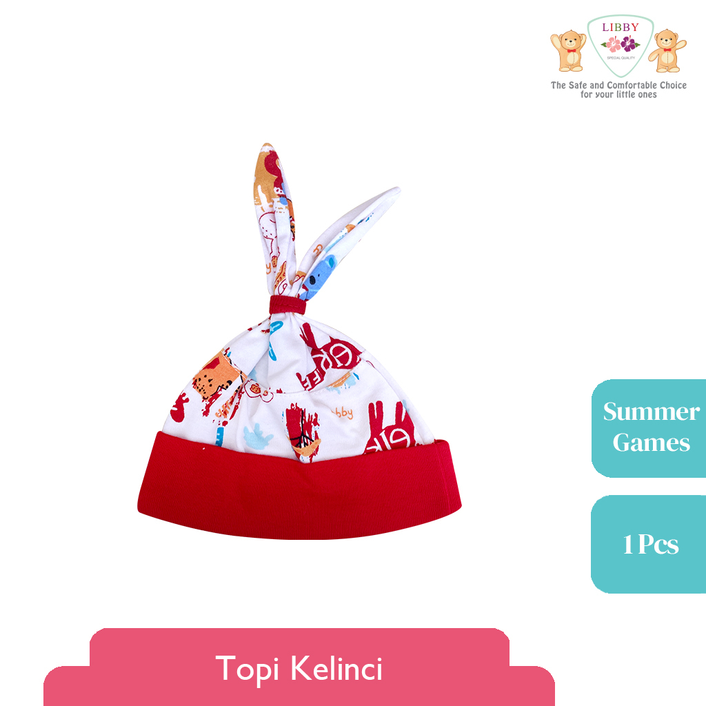 LIBBY Topi Newborn Motif Summer Games Motif Terbaru By Libby (1 pcs)
