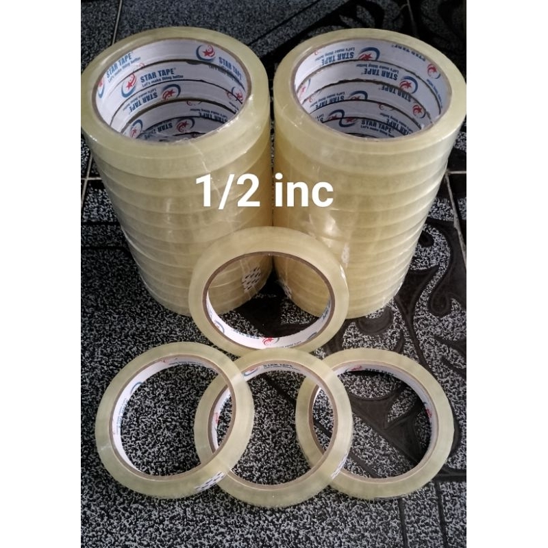 

lakban 1/2 inch isolasi selotip bening