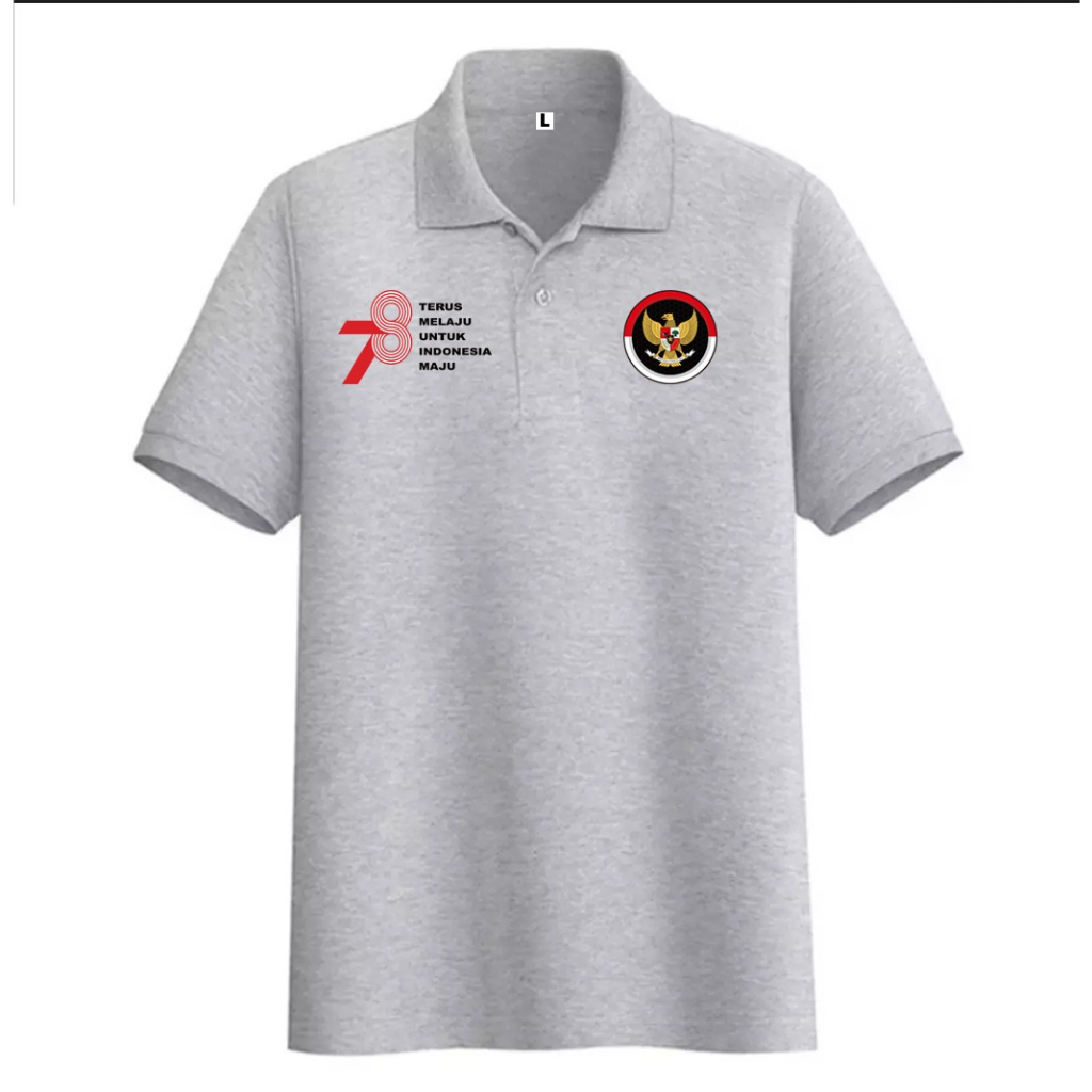 Kaospolos - Kaos kerah pria polo shirt distro seragam merah putih 17 Agustus Hut RI se INDONESIA