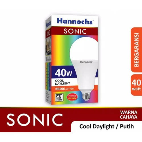 LAMPU LED 40W 40 WATT HANNOCHS SONIC - CAHAYA PUTIH