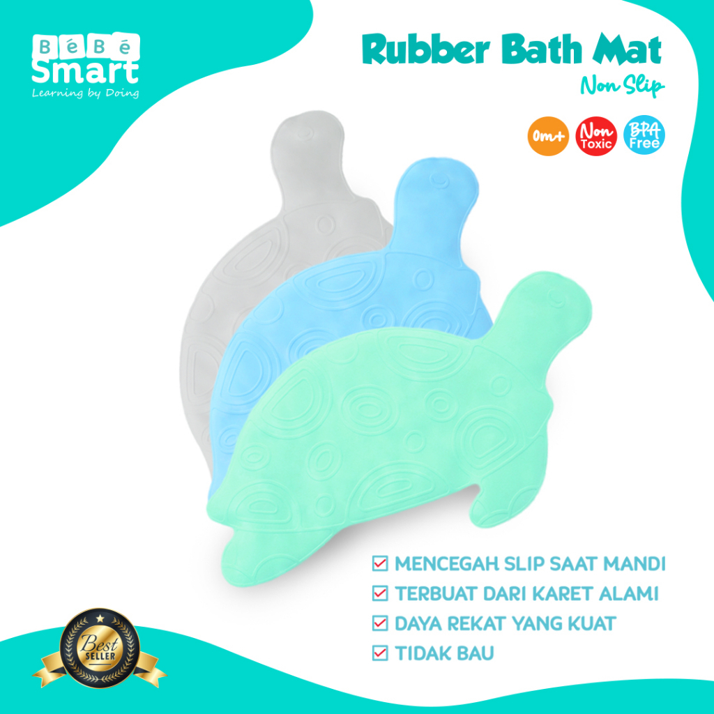 Perlak mandi Bebe smart Turtle Bath mat non slip