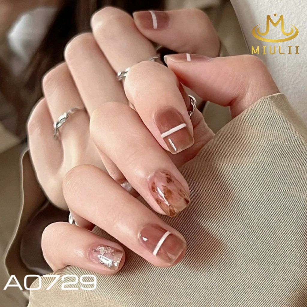 MIULII / KUKU PALSU A0729  / 24PCS / 3D / NAIL ART / PREMIUM / CUTE / FREE LEM JELLY / KUTEK