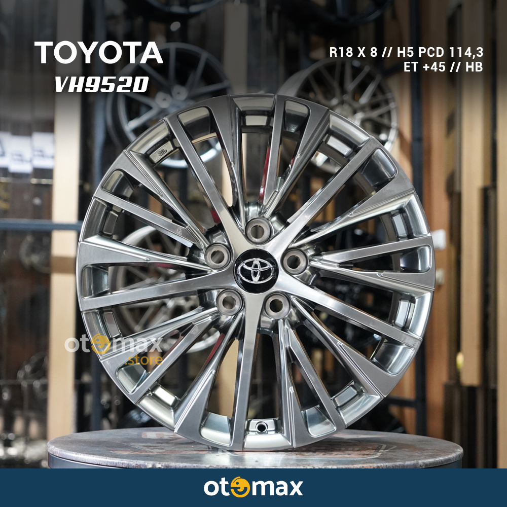 Velg Mobil Toyota Harrier VH952D Ring 18 Hyper Black