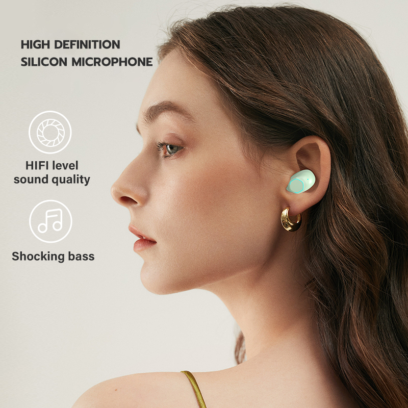 【COD】Viqoo TWS Bluetooth Earphone Wireless Headset in-ear Earplugs Touch Sensor Headphone - T89