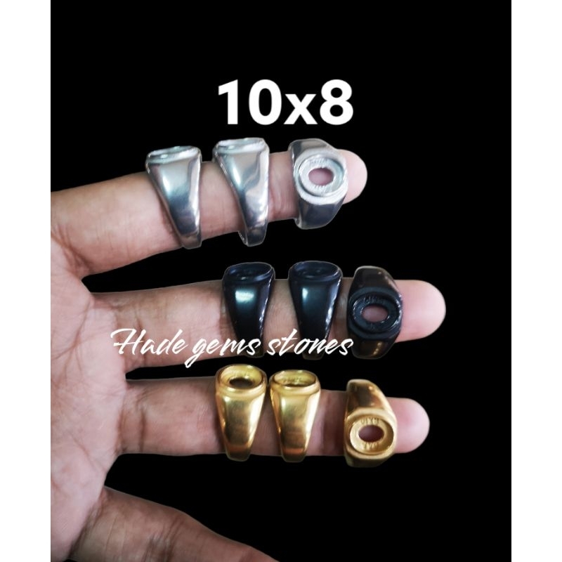 RING EMBAN TITANIUM SUPER KUALITAS MODEL POLOS DIM 8X10