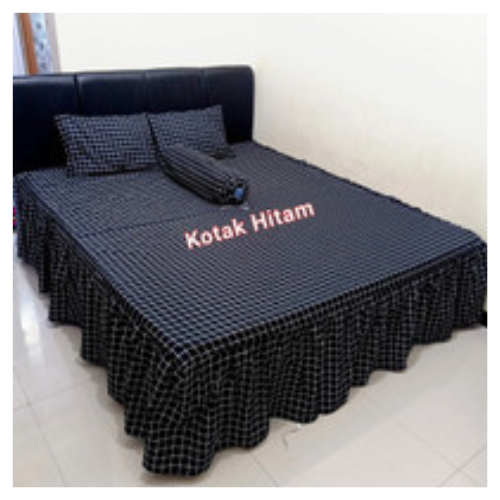 Sprei Rumbai Motif Rainbouw Ukuran 180x200 Free Sarung Bantal Sarung Guling