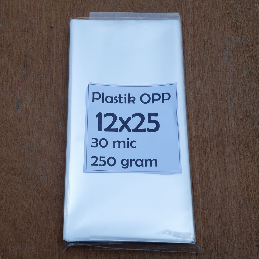

Plastik OPP 12x25 cm 30 mic 250 gram tanpa lem