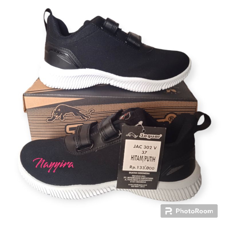 Sepatu  pro att JAC 302 V Jaguar/Sepatu sekolah pro att/Sepatu anak pro att/Sepatu sekolah hitam put
